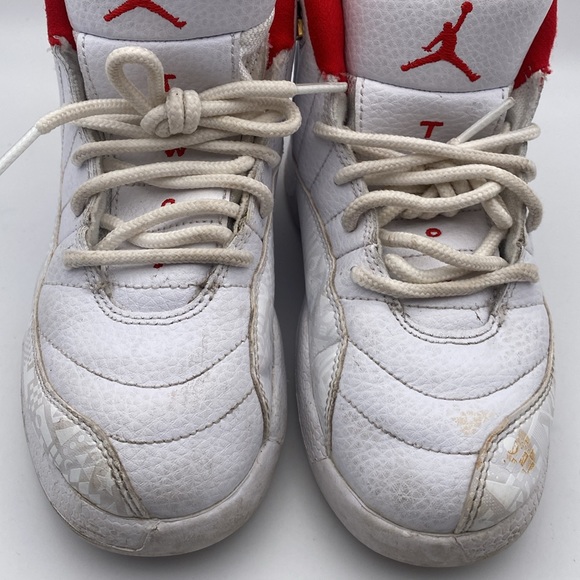 Air Jordan 12 Retro PS 'FIBA Little Kids Sneakers Size 1Y - Picture 5 of 8